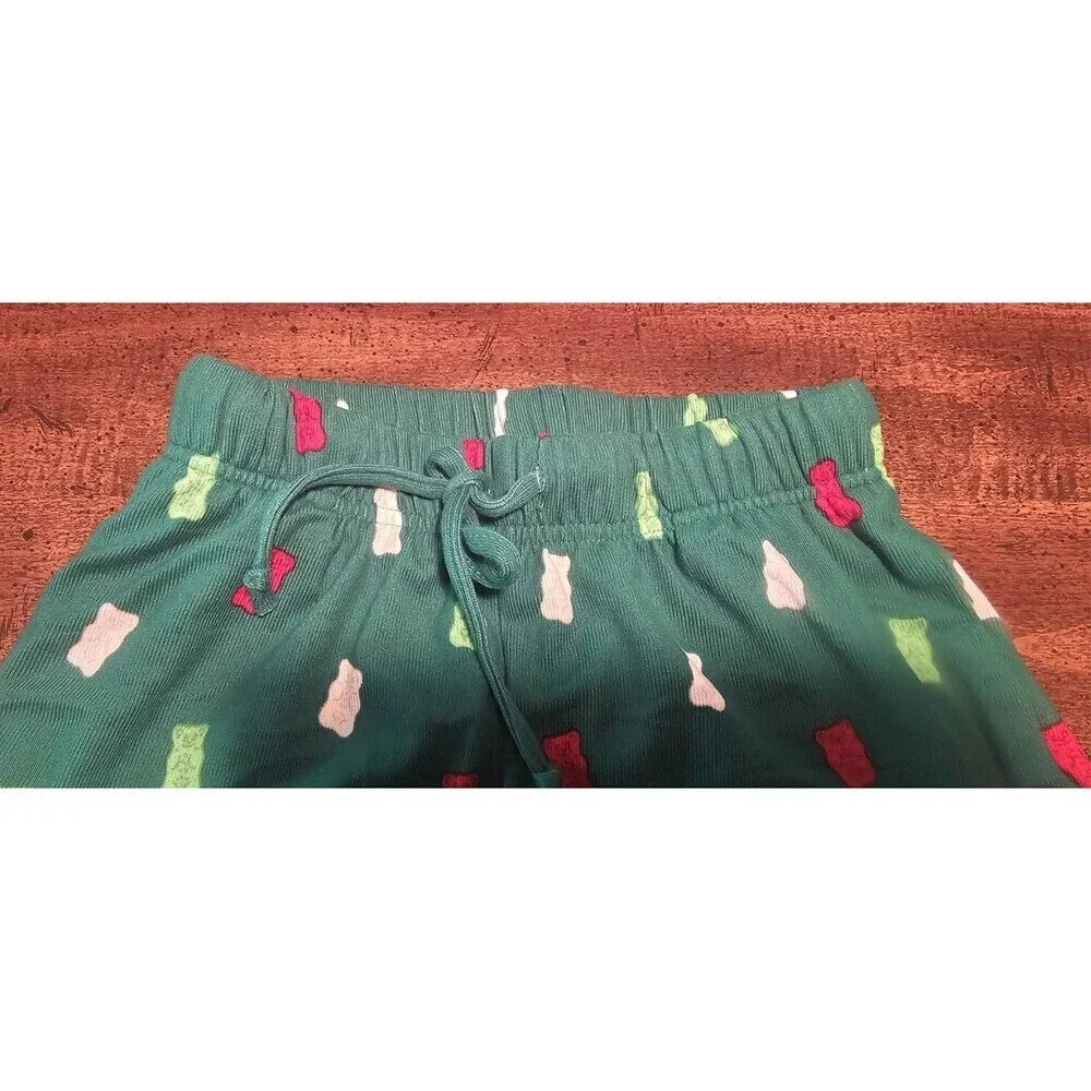 Haribo Pajamas Unisex NWOT Green Red Christmas Holiday Soft Gummy Bear Size XXS